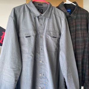 Men’s Long Sleeve Button up shirts -Bundle